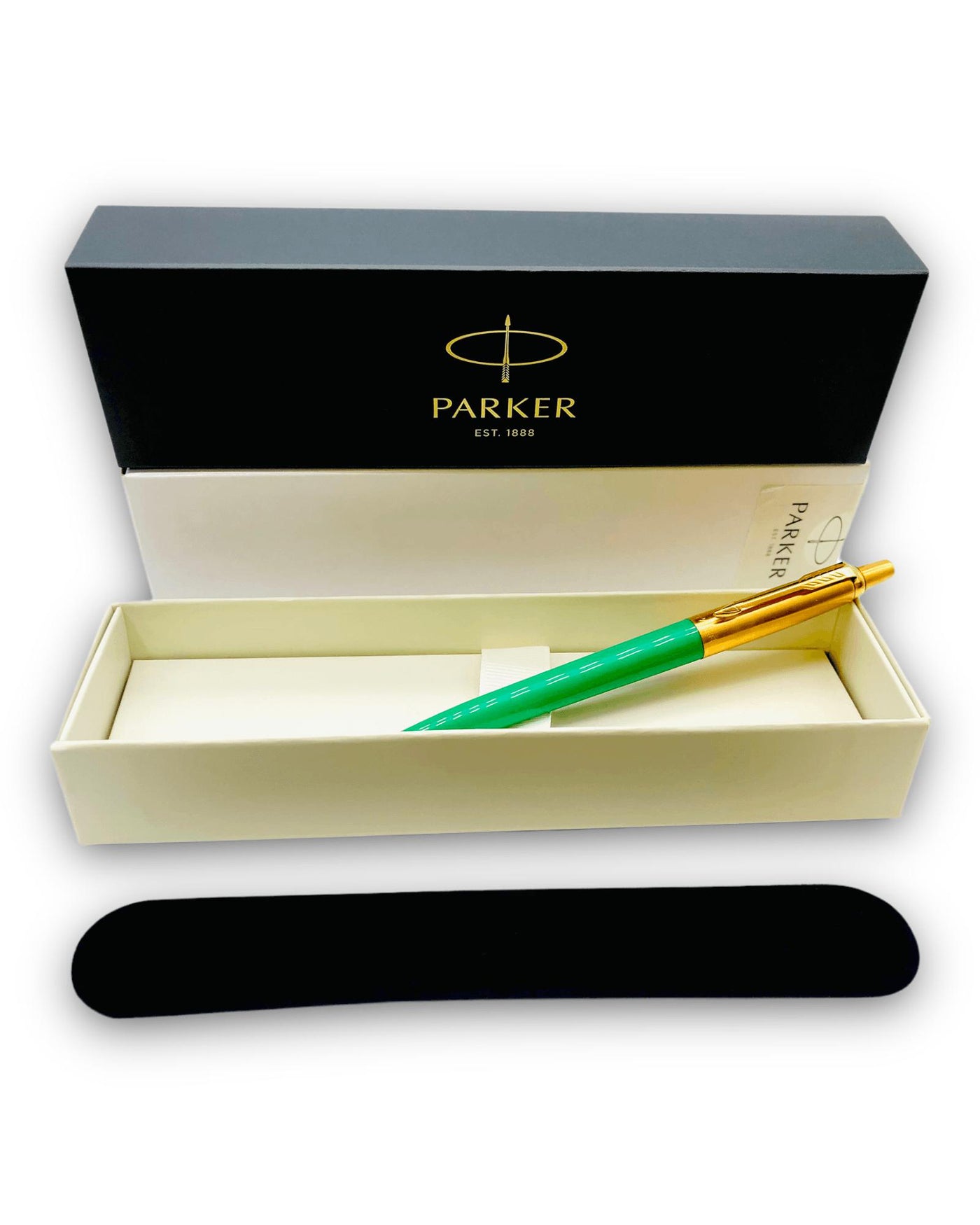 24ct Gold Plated Parker Jotter Pen Green