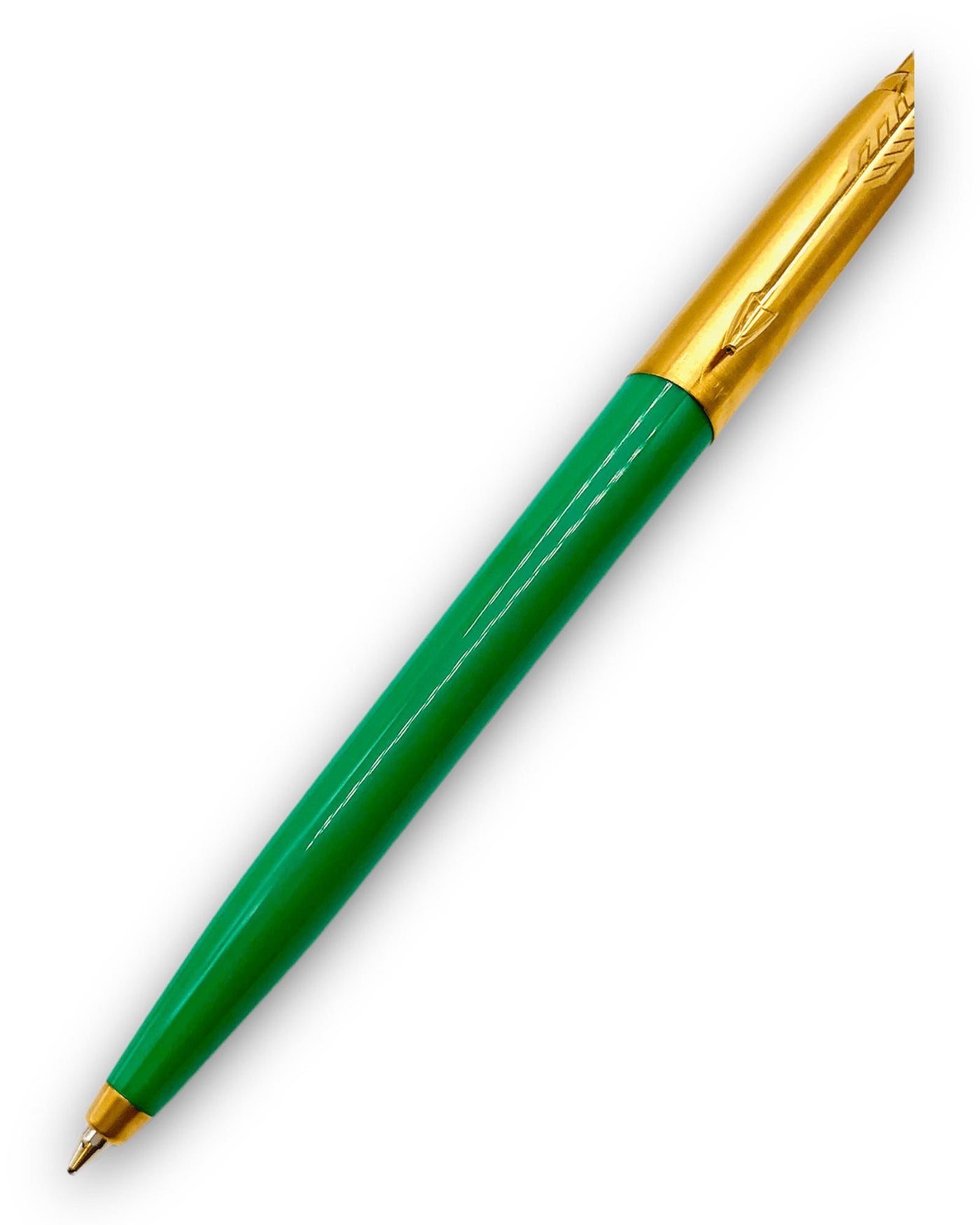 24ct Gold Plated Parker Jotter Pen Green